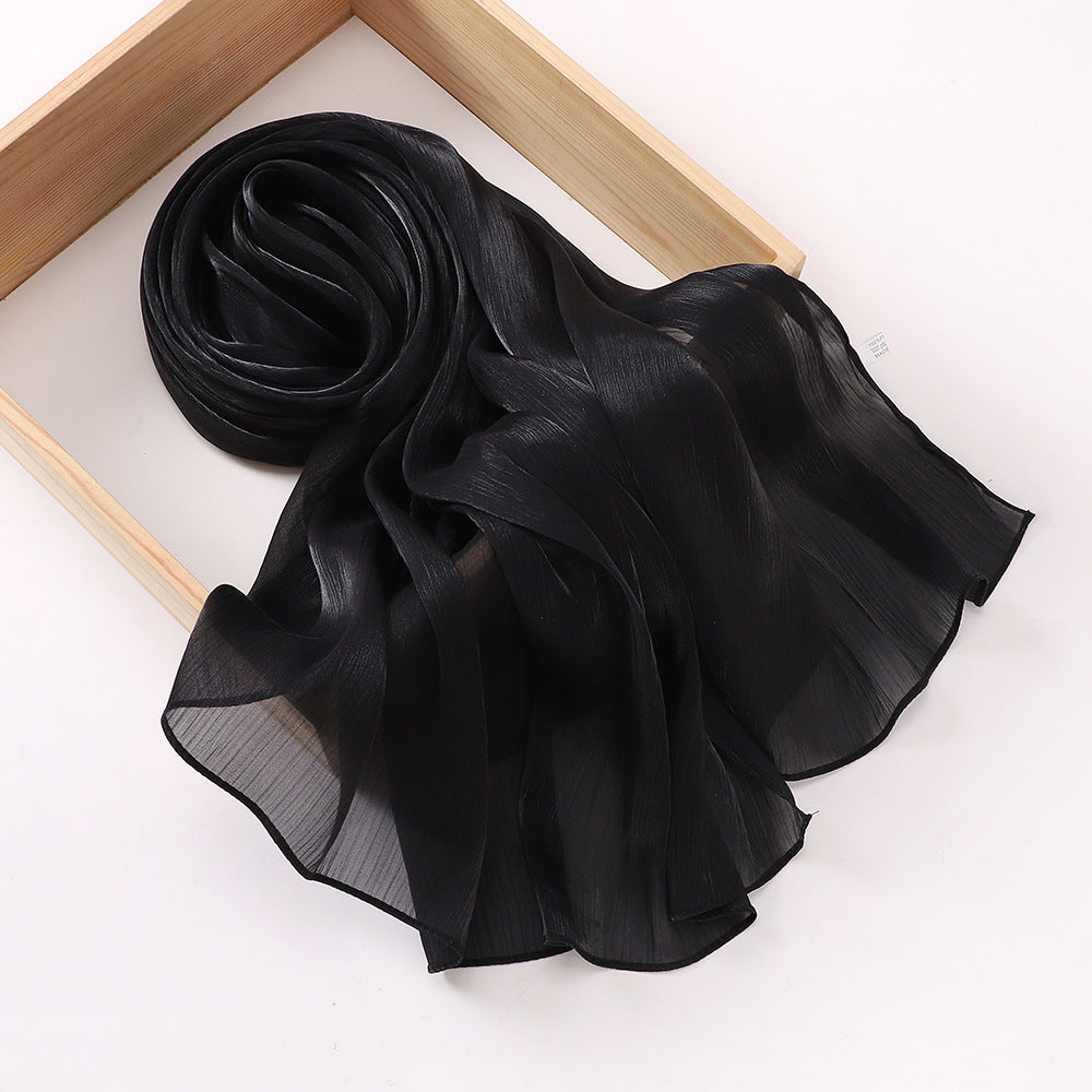Breathable Satin Silk Scarf