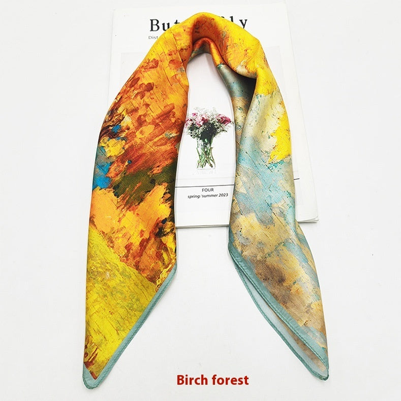 Versatile Business Scarf, Square Scarf for Professionals, Luxury Bandana