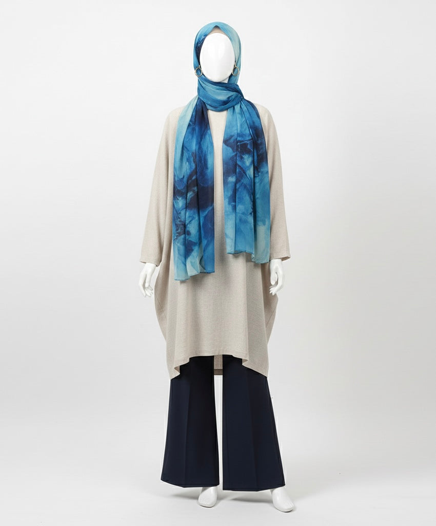 Premium Watercolour Print Sun Protection Scarf