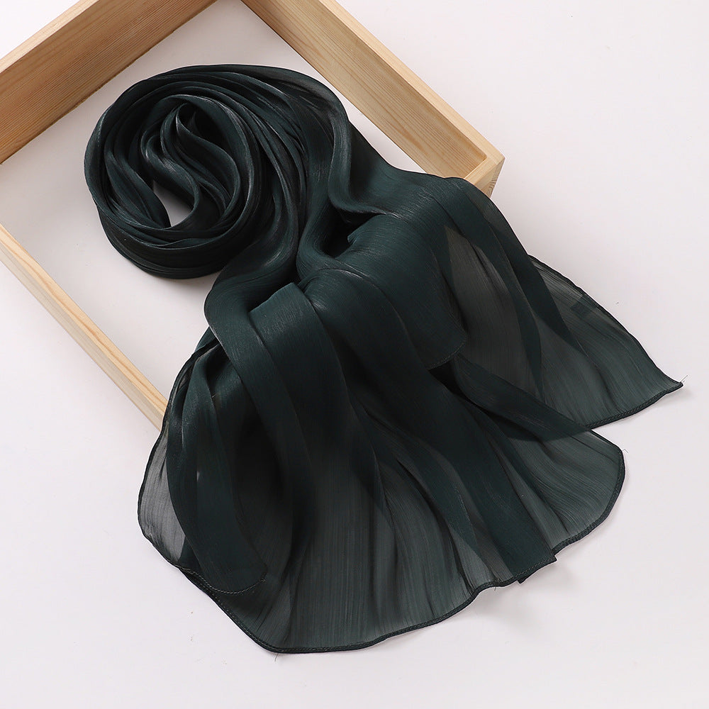 Breathable Satin Silk Scarf