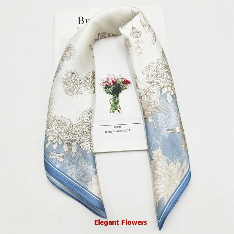 Versatile Business Scarf, Square Scarf for Professionals, Luxury Bandana