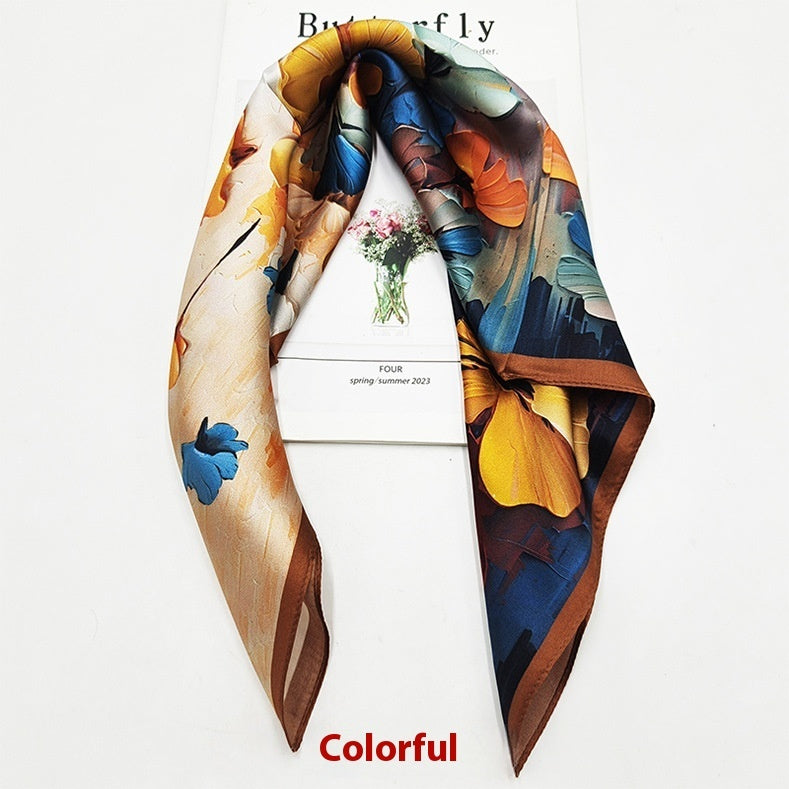Versatile Business Scarf, Square Scarf for Professionals, Luxury Bandana