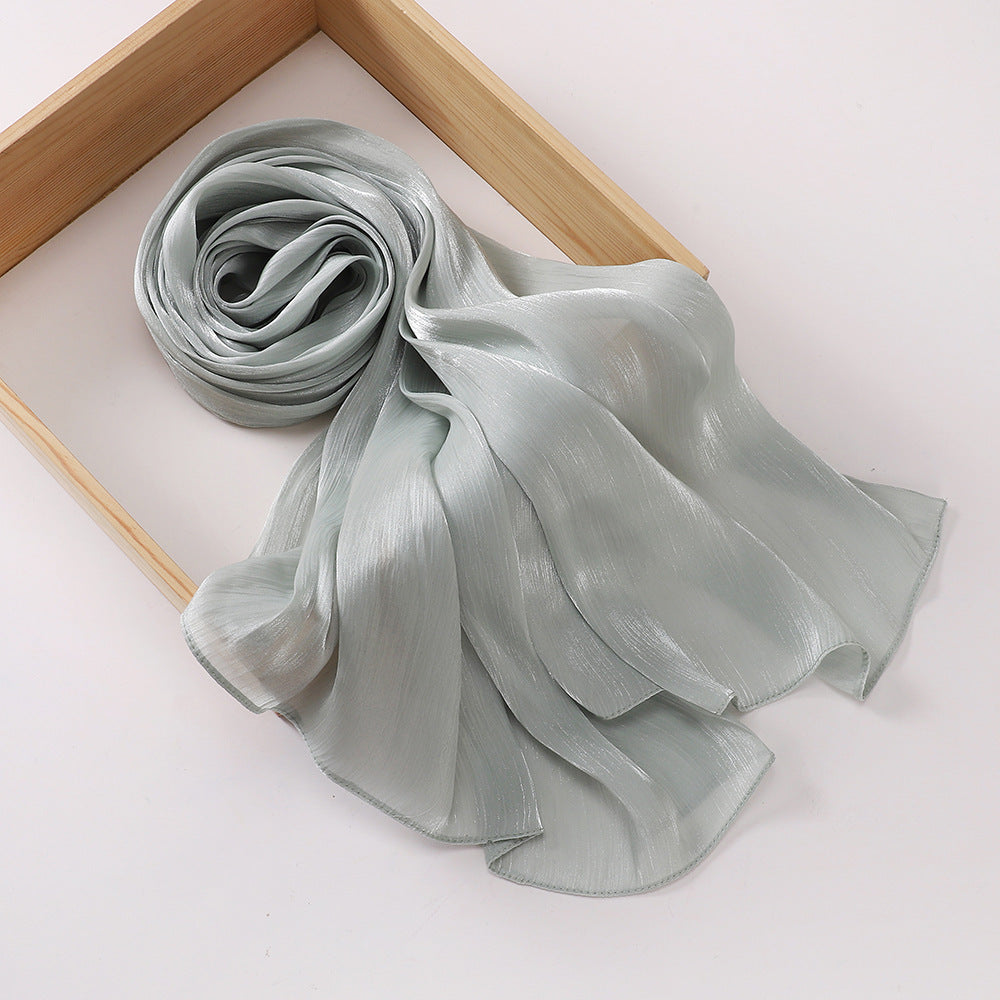 Breathable Satin Silk Scarf