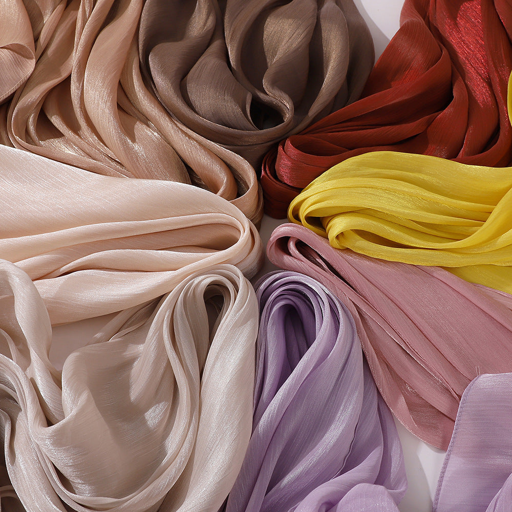 Breathable Satin Silk Scarf