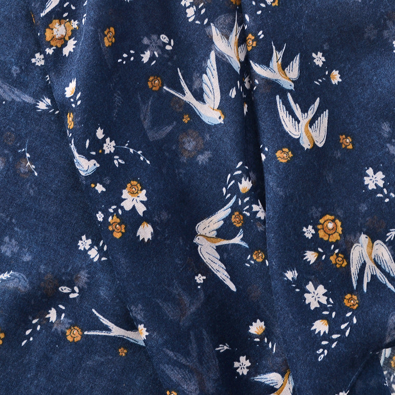 Tassel Decorative Shawl, Cotton And Linen Feel Scarf