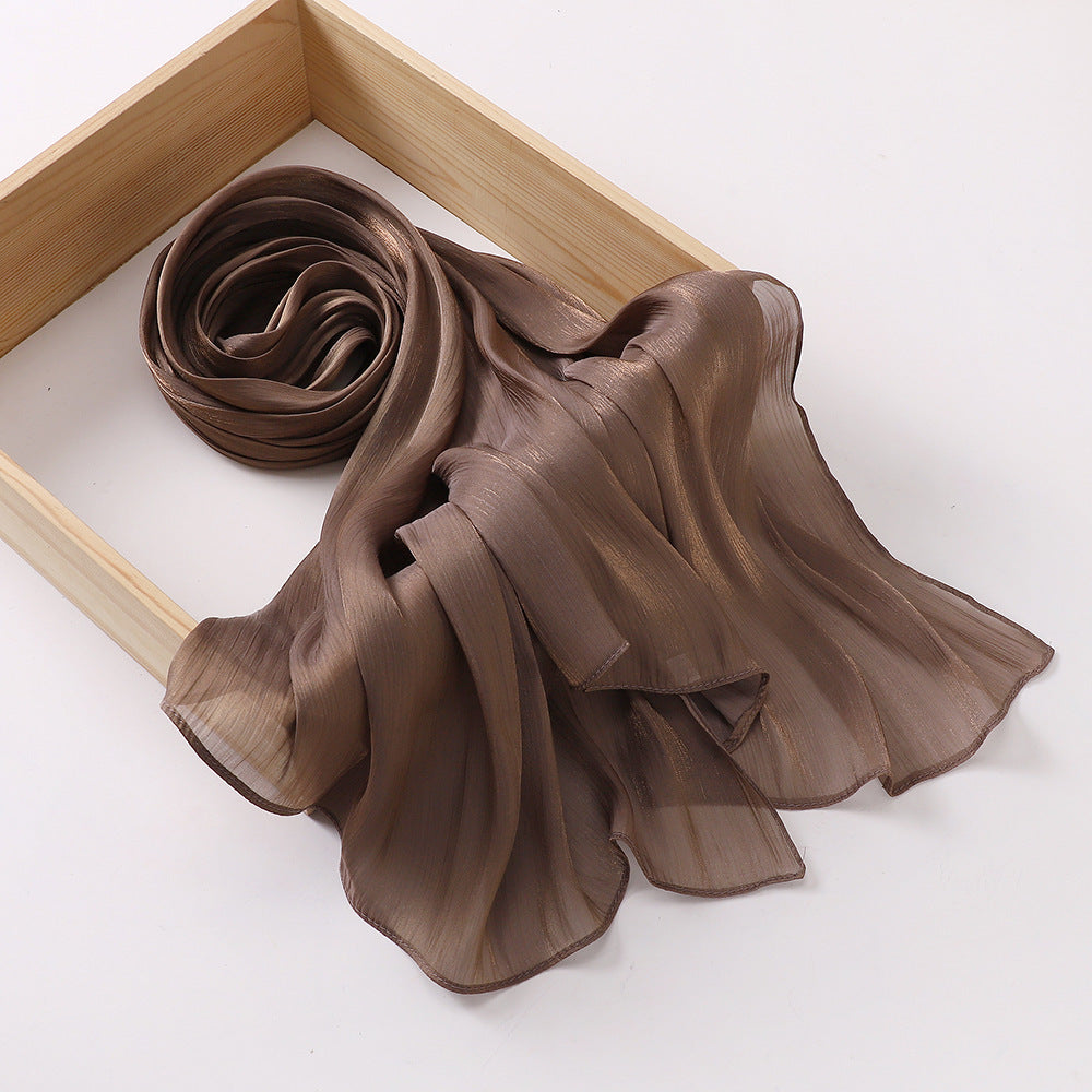 Breathable Satin Silk Scarf