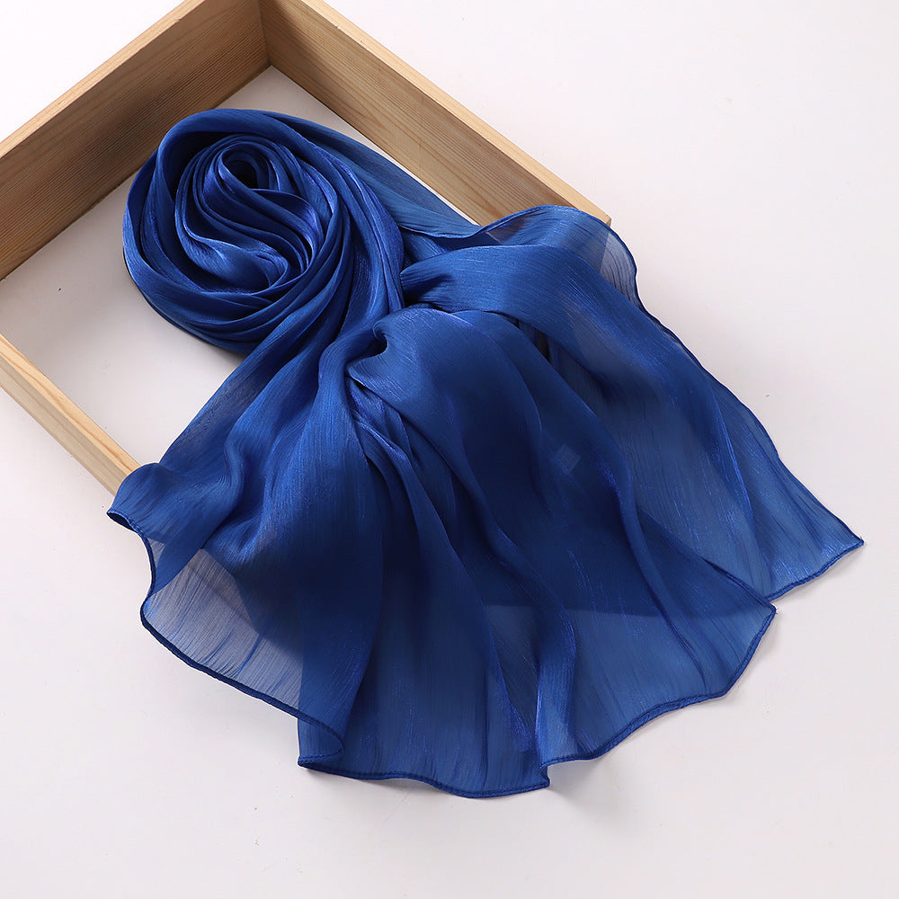 Breathable Satin Silk Scarf