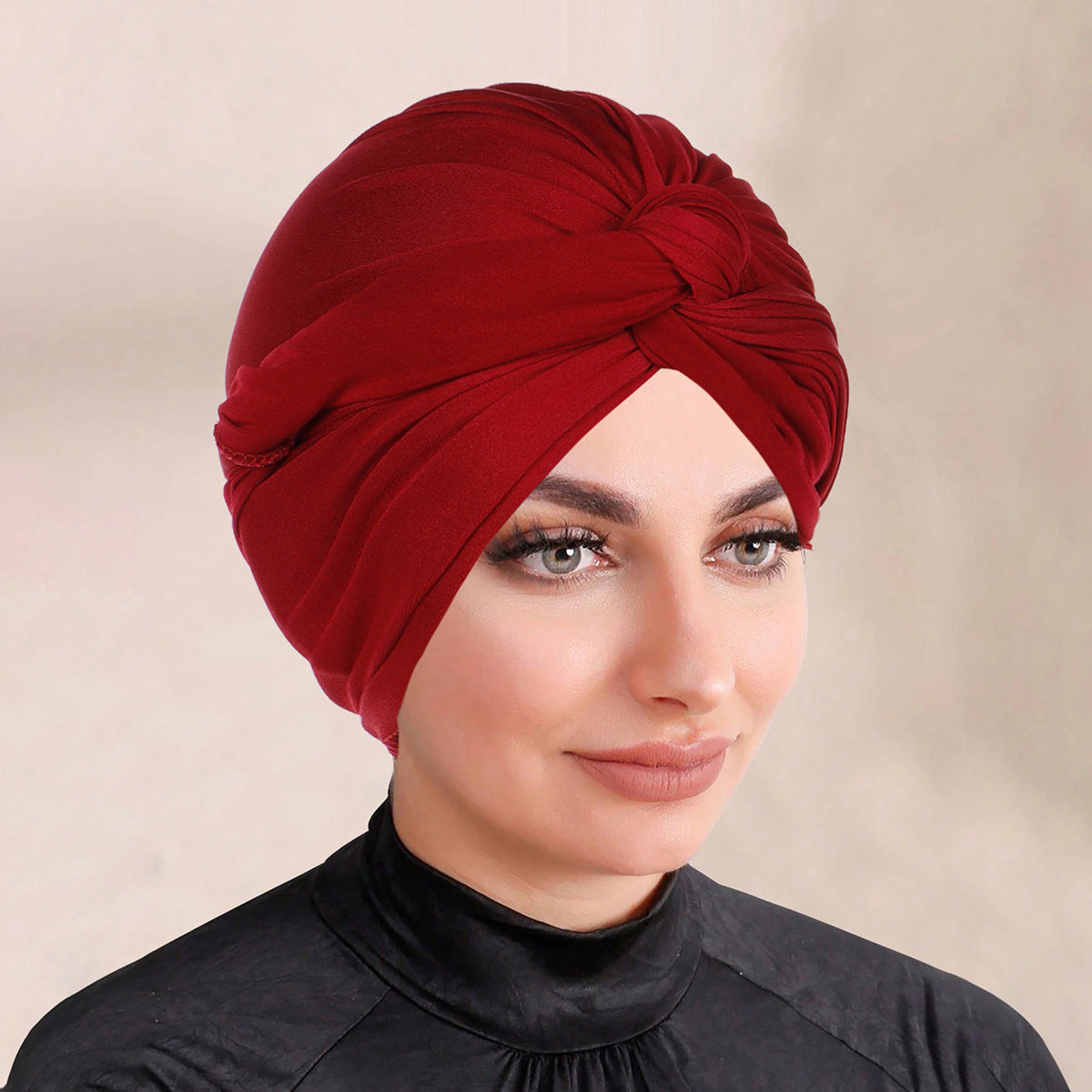Solid Colour Bonnet Hijab