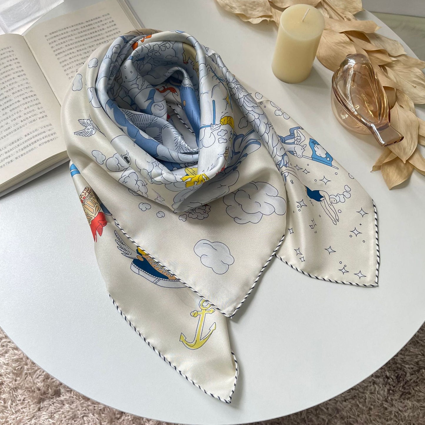 Women's Luxury Silk Twill Scarf