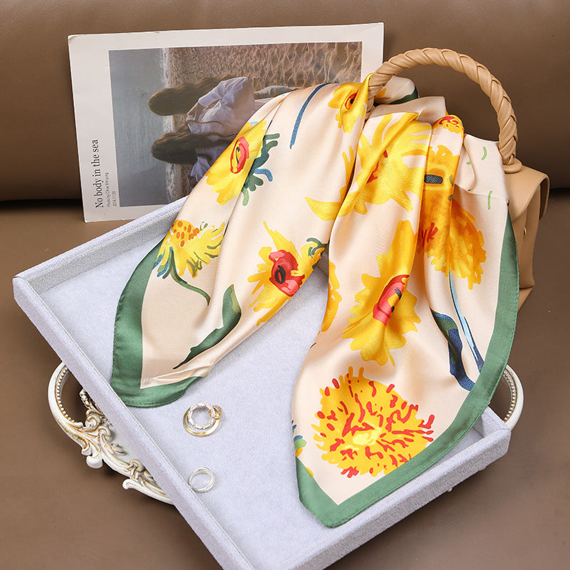 Women's Korean Style Vintage Printed Scarf