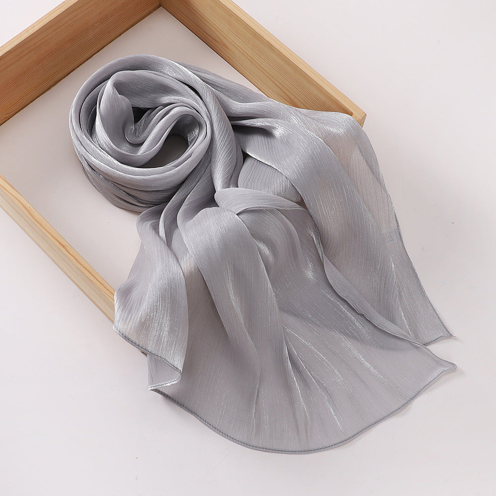 Breathable Satin Silk Scarf