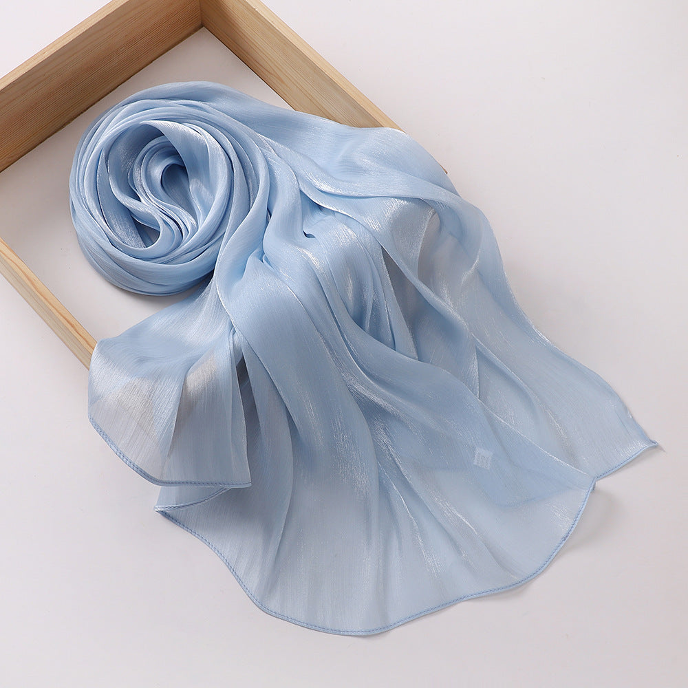 Breathable Satin Silk Scarf