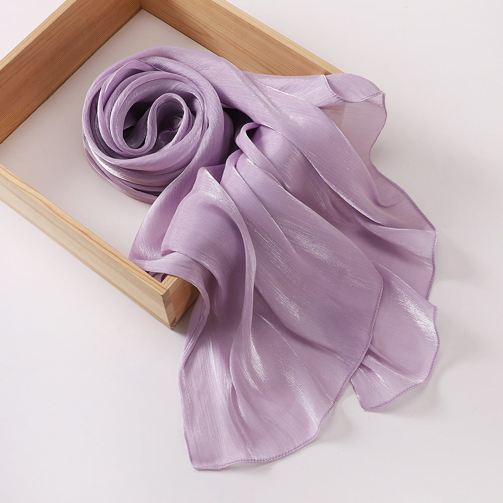 Breathable Satin Silk Scarf