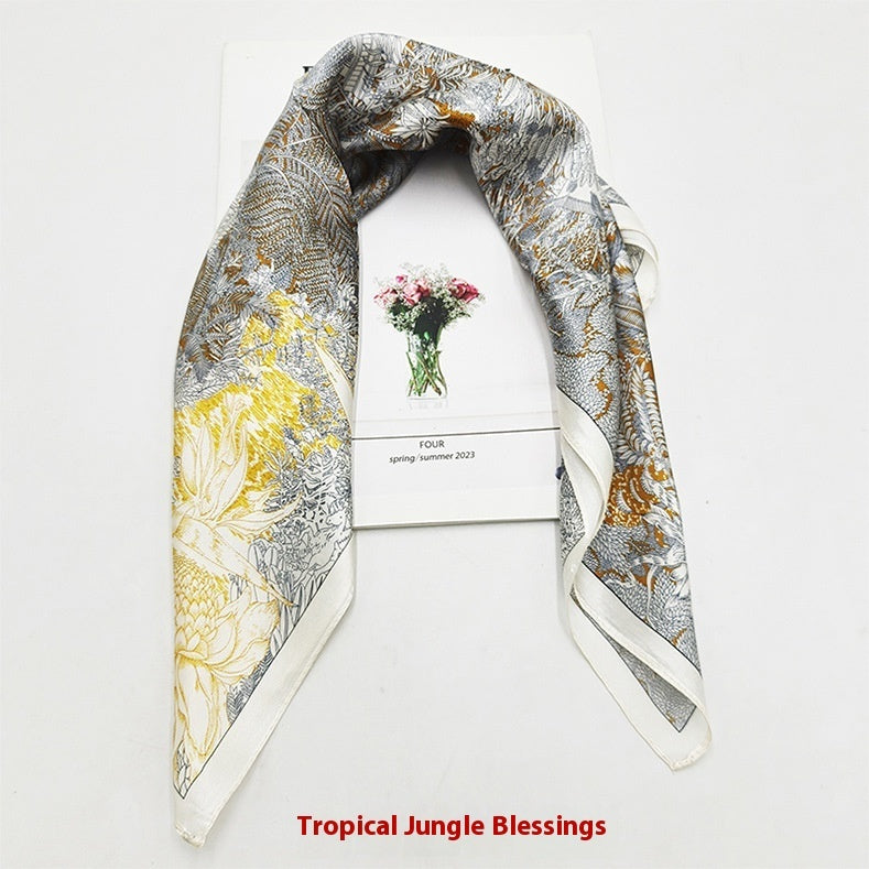 Versatile Business Scarf, Square Scarf for Professionals, Luxury Bandana