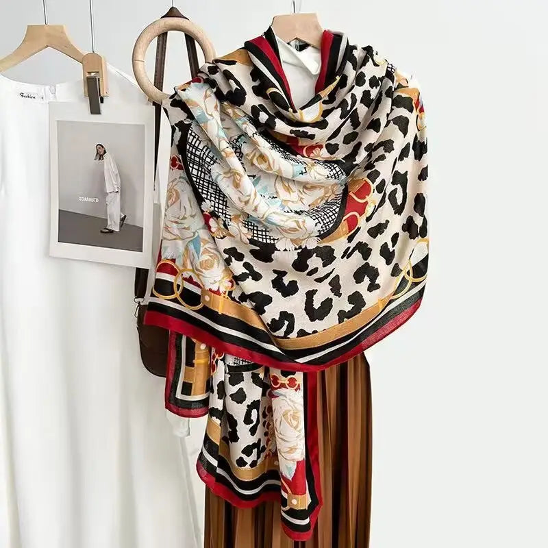 Cotton And Linen Scarf Thin And Silky Shawl Travel Accessory Sun-proof Beach Towel For Women - New 32 / 180CM