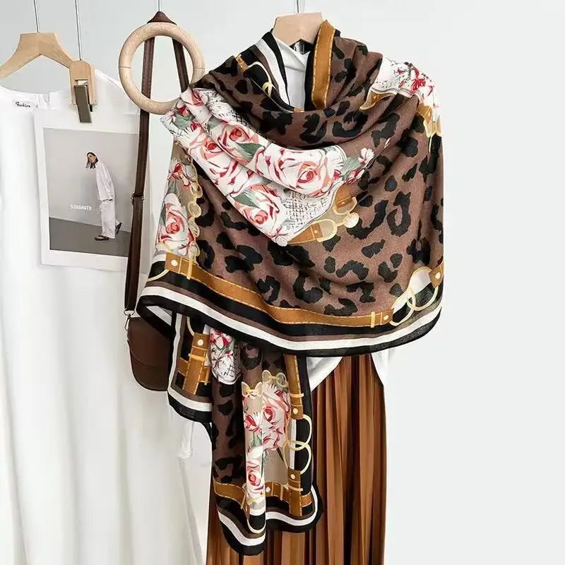 Cotton And Linen Scarf Thin And Silky Shawl Travel Accessory Sun-proof Beach Towel For Women - New 33 / 180CM