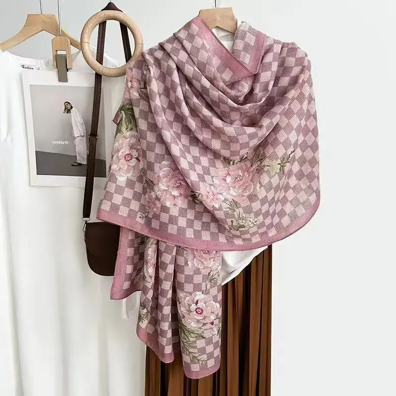 Cotton And Linen Scarf Thin And Silky Shawl Travel Accessory Sun-proof Beach Towel For Women - New 2 / 180CM