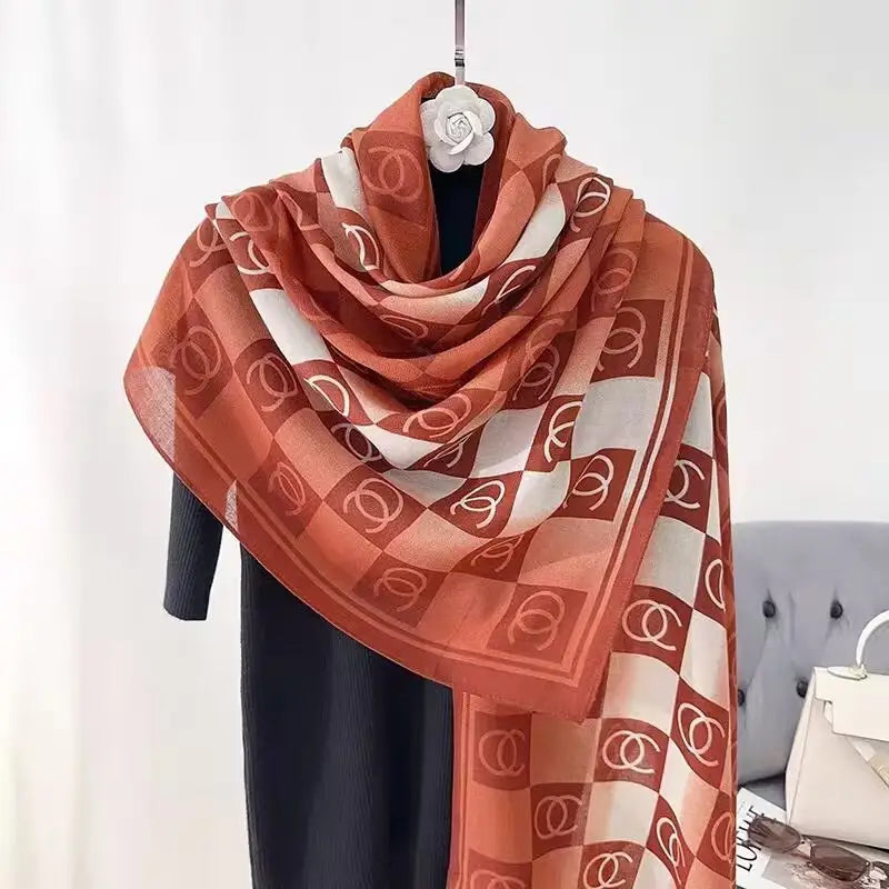 Cotton And Linen Scarf Thin And Silky Shawl Travel Accessory Sun-proof Beach Towel For Women - New 24 / 180CM