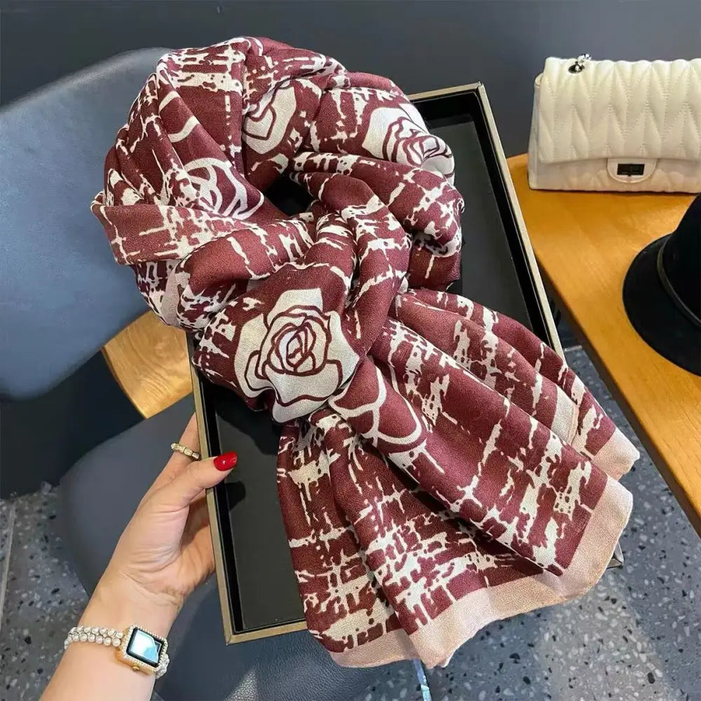 Cotton And Linen Scarf Thin And Silky Shawl Travel Accessory Sun-proof Beach Towel For Women - New 21 / 180CM