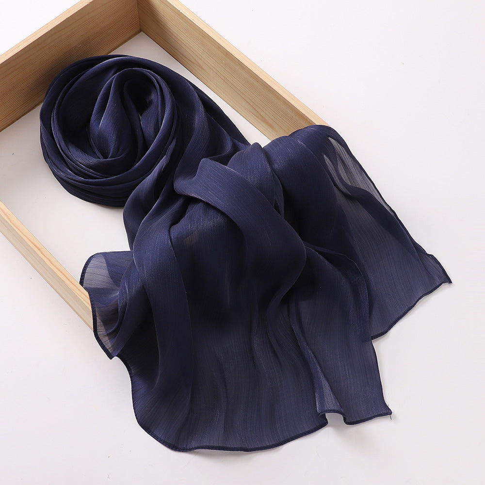 Breathable Satin Silk Scarf