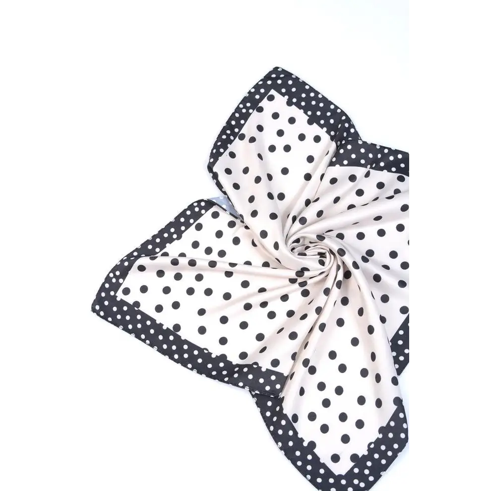 Elegant Hair Scarf in Black and White