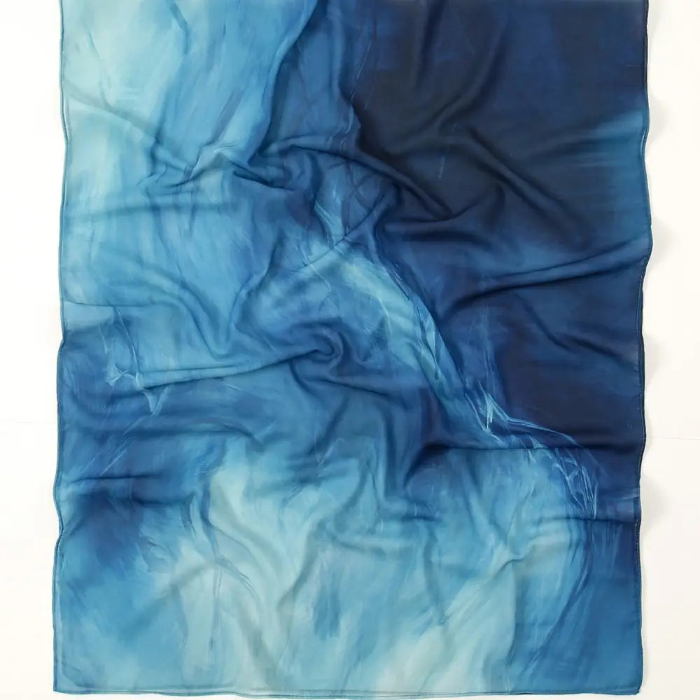 Premium Watercolour Print Sun Protection Scarf - Long hijab