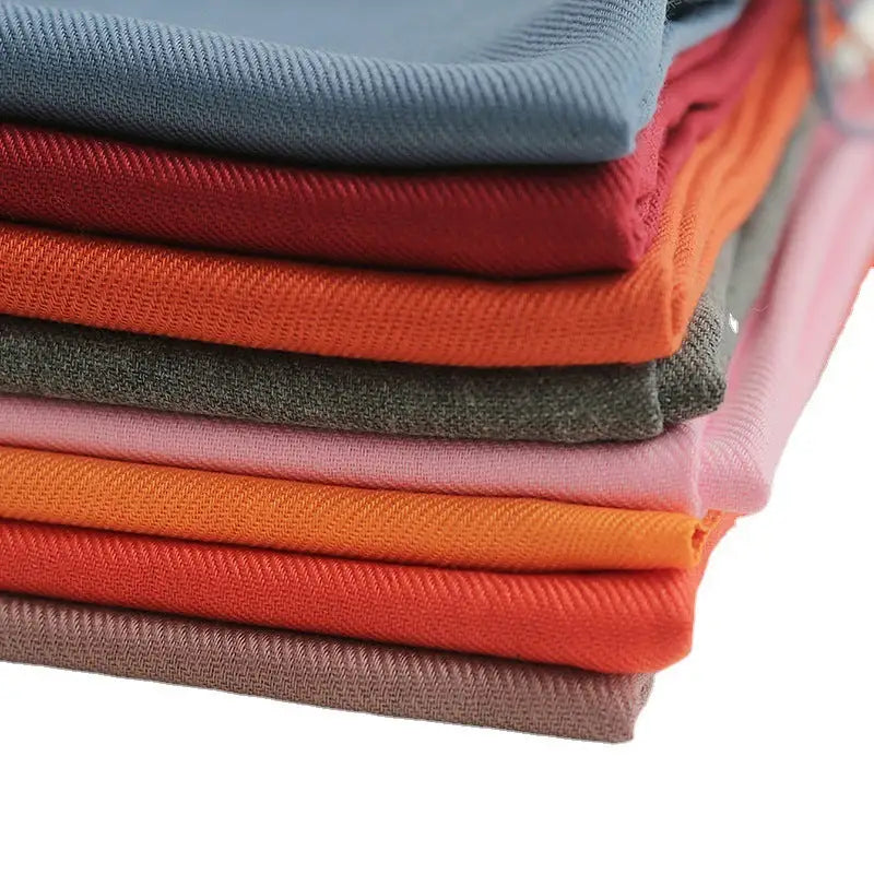 Solid Colour Artificial Cashmere Scarf Women’s Tasseled Shawl - Cashmere Tassel Double-sided Scarf