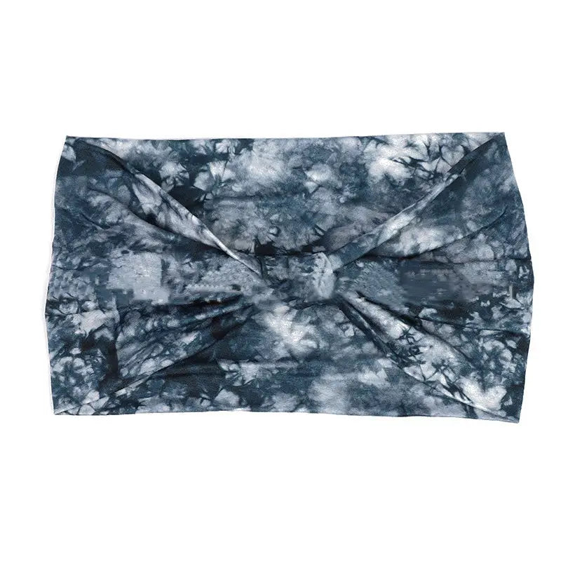 Tie-dye Sports Hair Band - Graphite Color