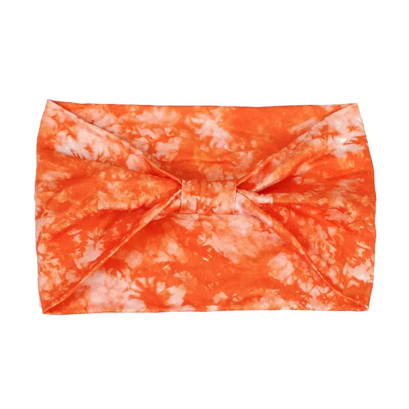 Tie-dye Sports Hair Band - Orange