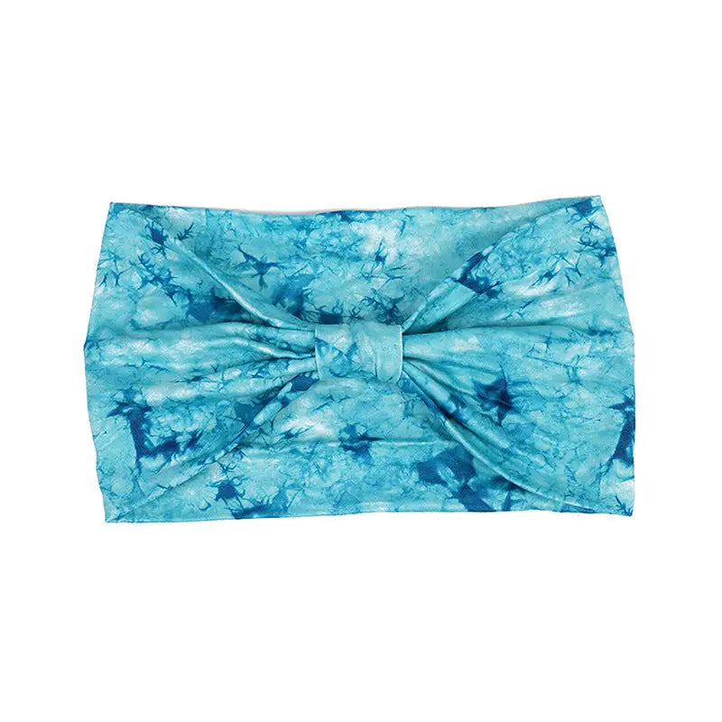Tie-dye Sports Hair Band - Pine Green