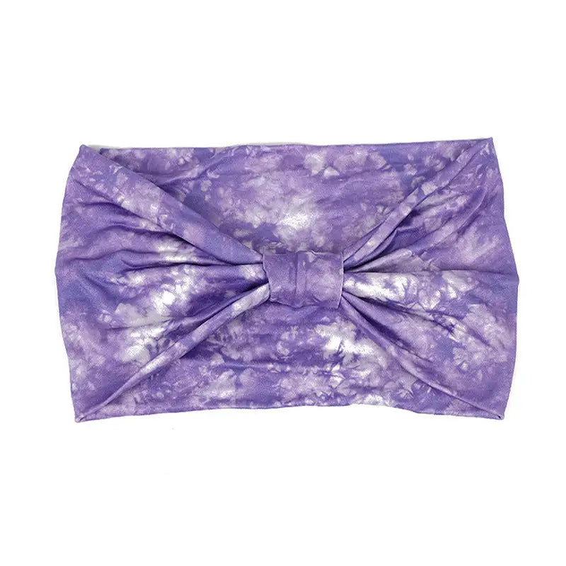 Tie-dye Sports Hair Band - Purple