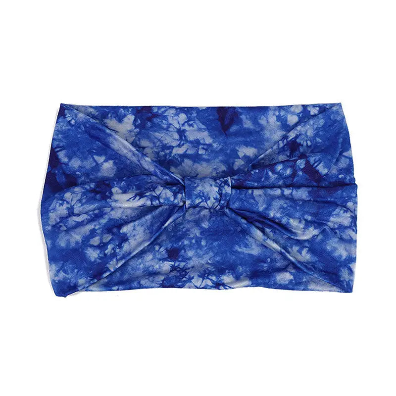 Tie-dye Sports Hair Band - Sapphire Blue