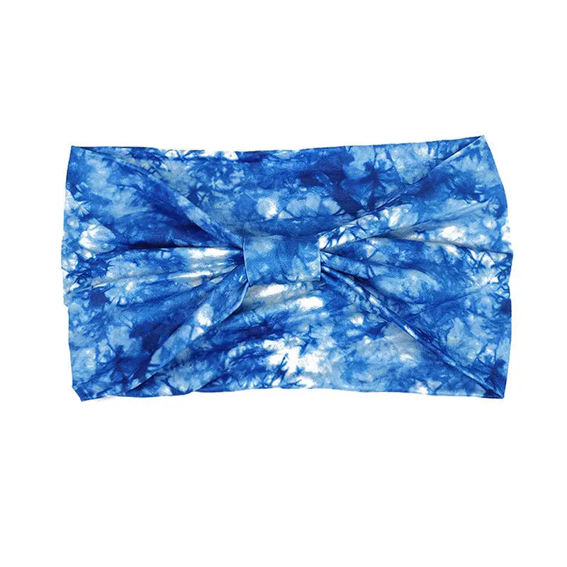 Tie-dye Sports Hair Band - Sky Blue