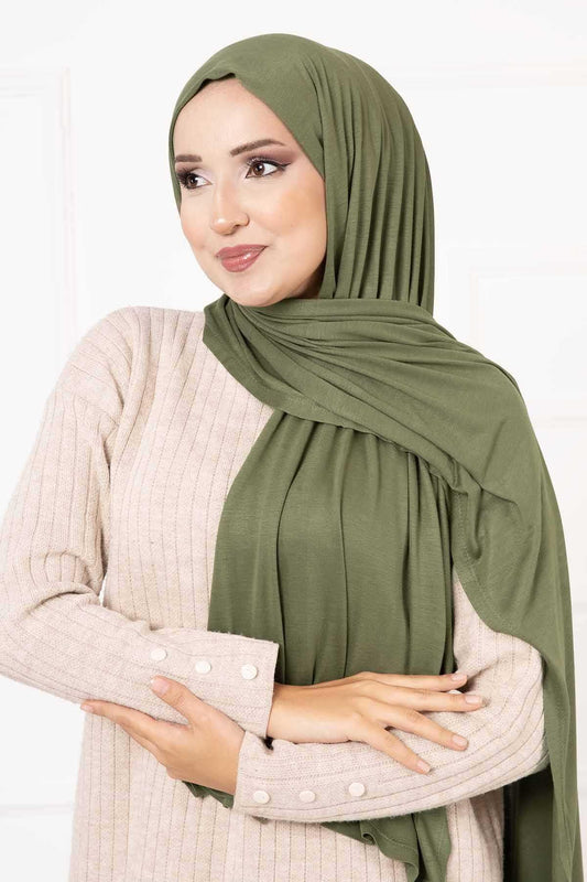 Combed Shawl-Khaki