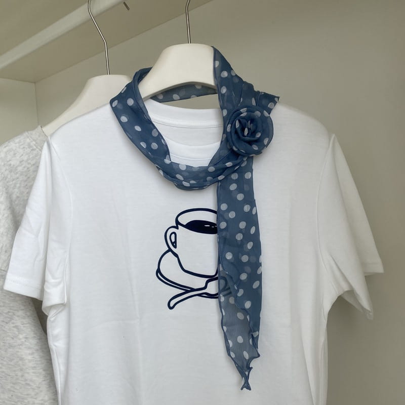 Removable Retro Flower Neck Scarf