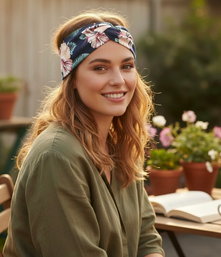 Premium Wide-Brimmed Sports Headband | Moisture-Wicking Hair Accessories