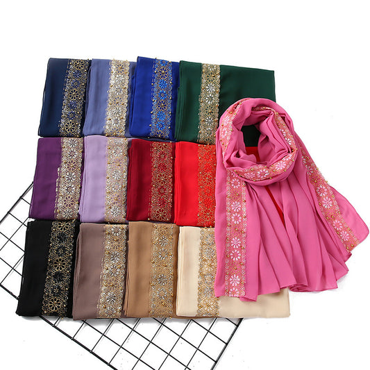 Women's Pearl Lace Headscarf