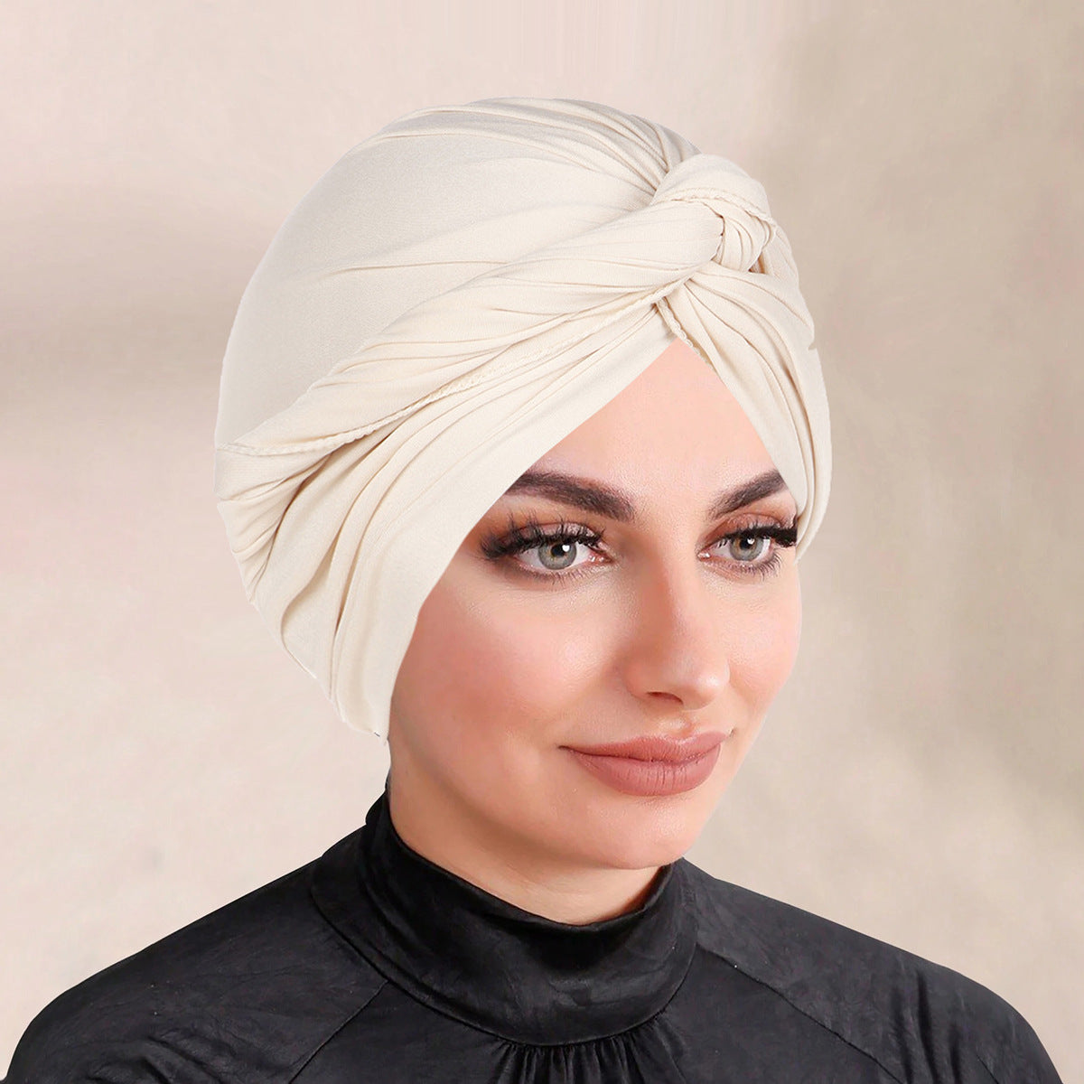 Solid Colour Bonnet Hijab