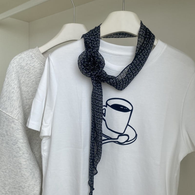 Removable Retro Flower Neck Scarf