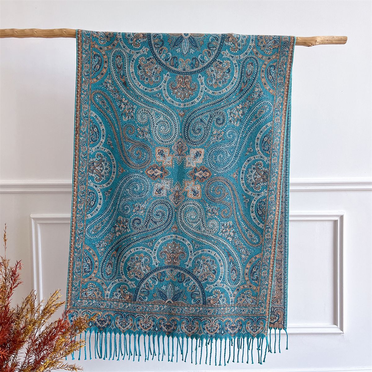Ethnic-style Shawl Dual-use And Versatile Extra-thick Scarf For Women