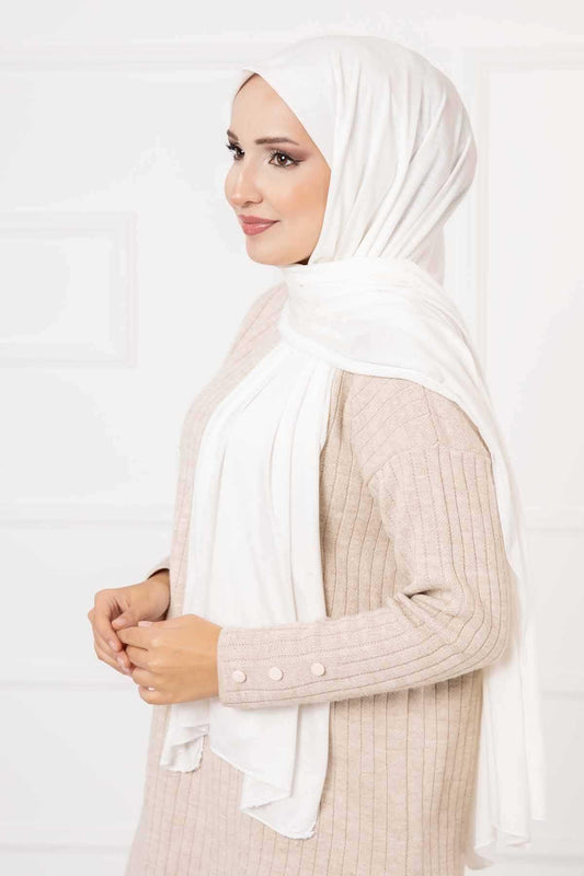 Combed Shawl-Ecru