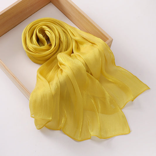 Breathable Satin Silk Scarf