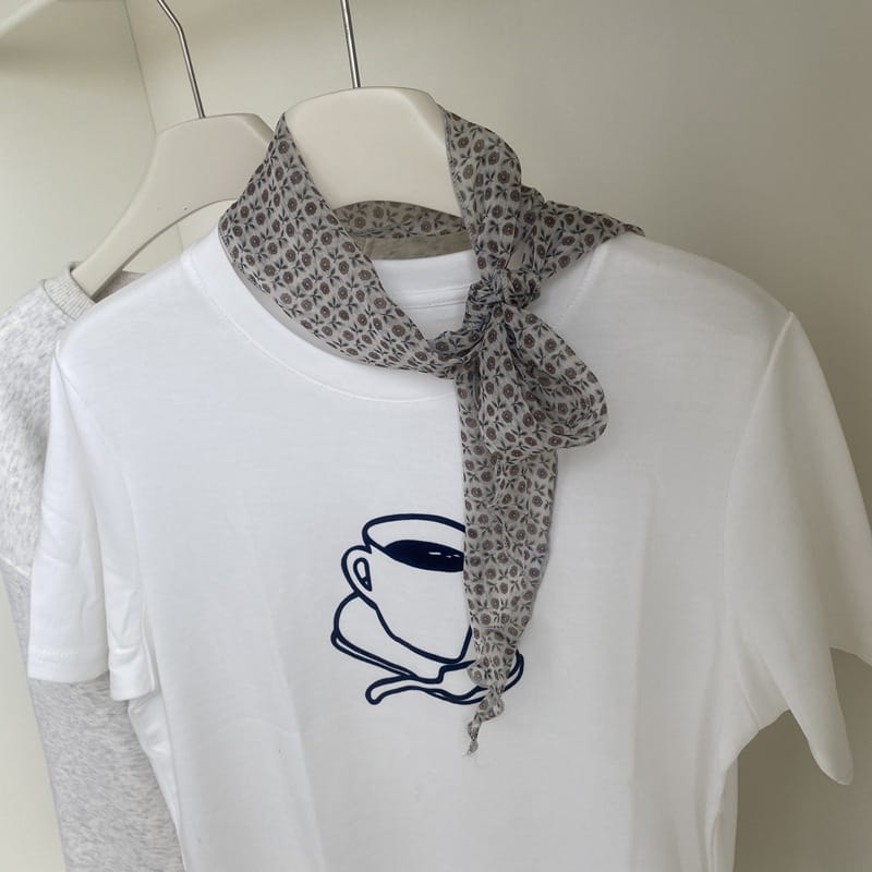Removable Retro Flower Neck Scarf