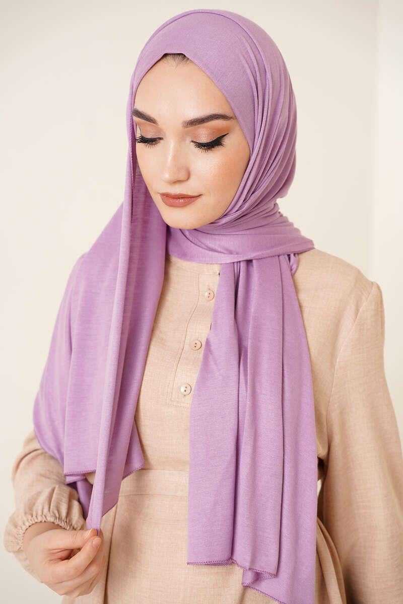 Combed Cotton Shawl Lilac