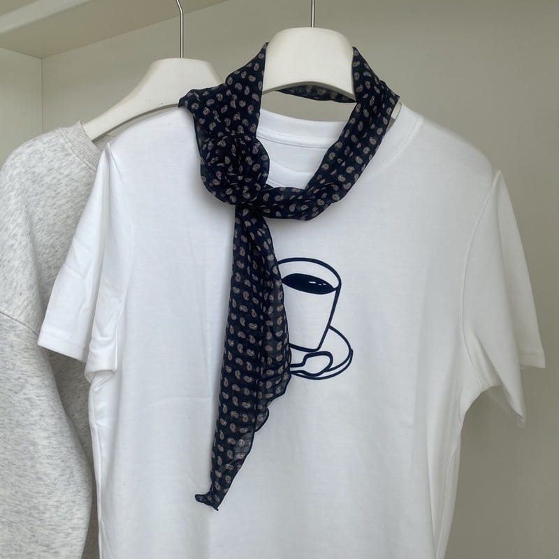 Removable Retro Flower Neck Scarf
