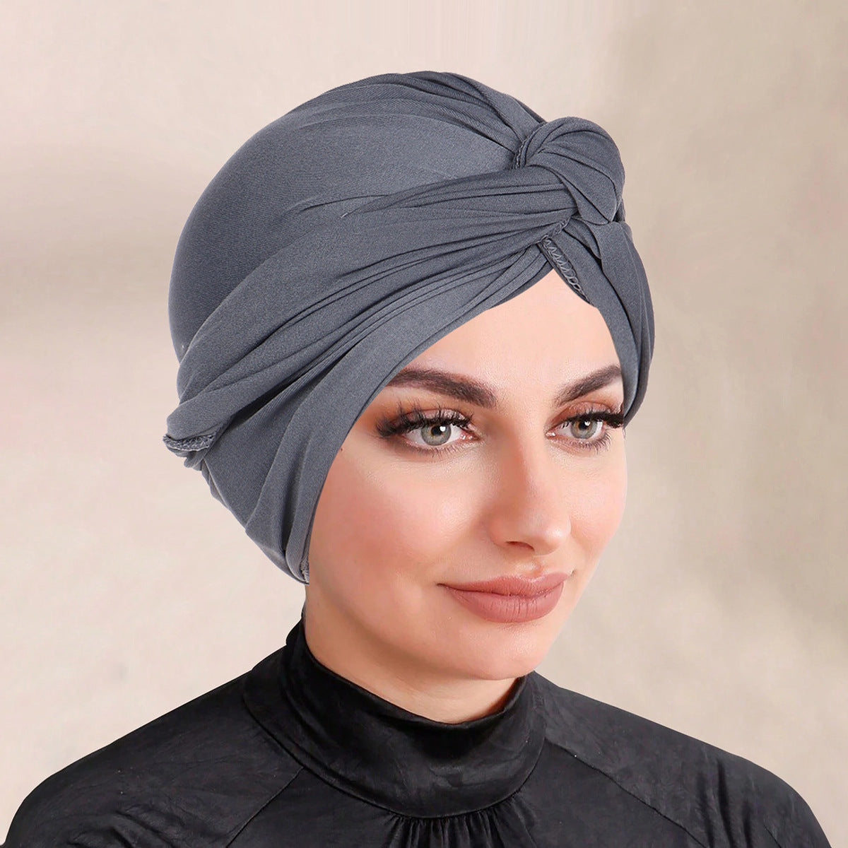 Solid Colour Bonnet Hijab