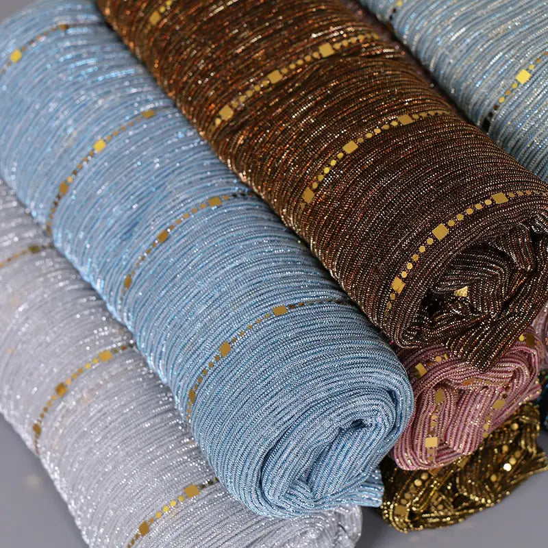 New Women’s Lamp Wick Silk Sequined Scarf
