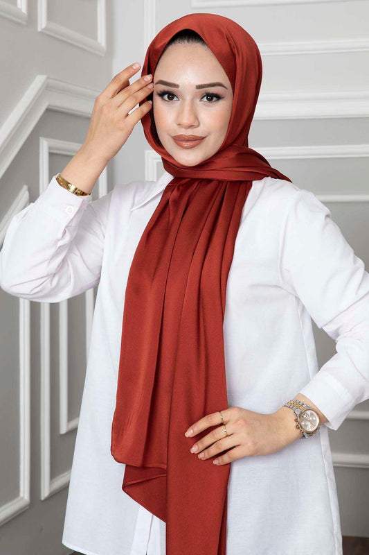 Dubai Silk Shawl-Burgundy