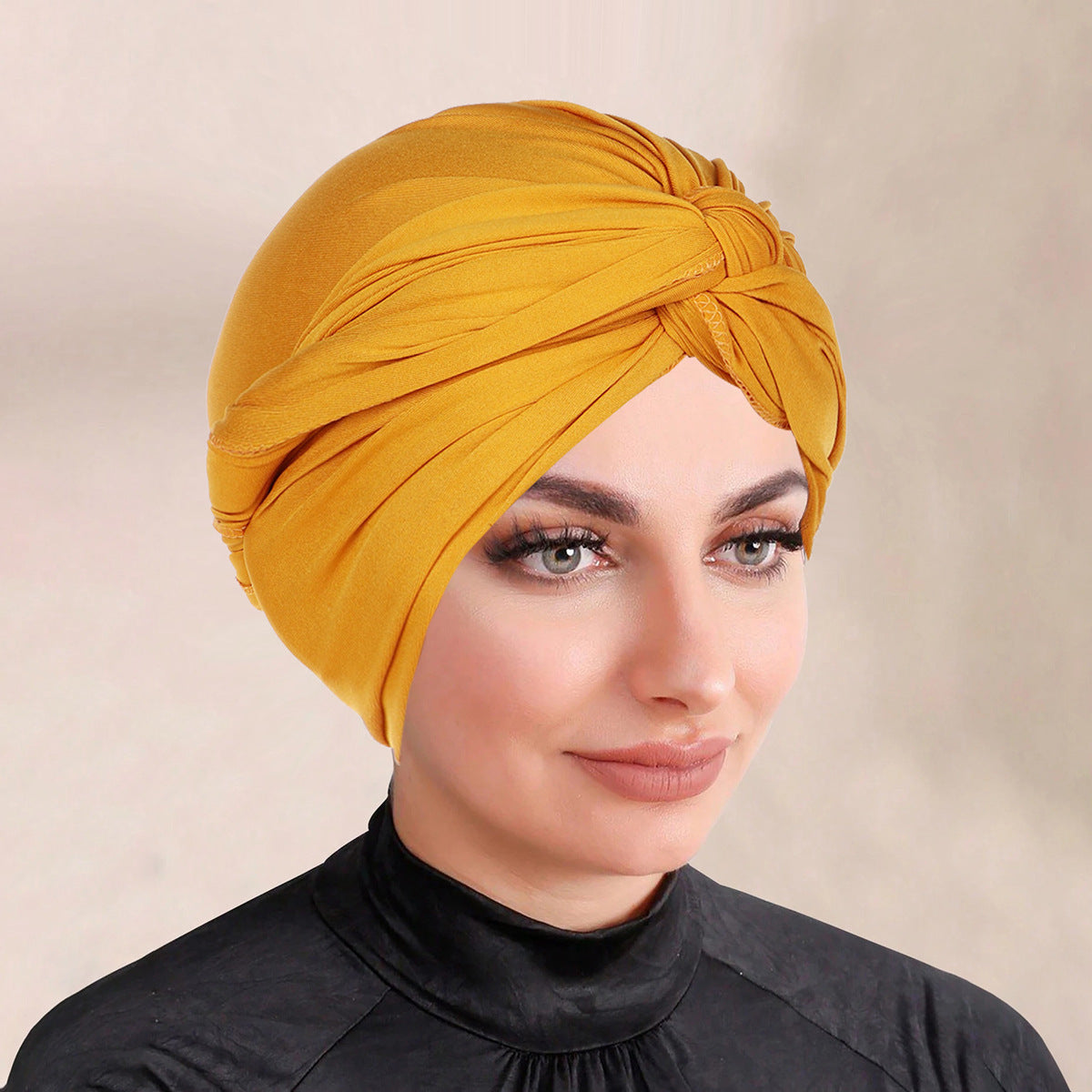 Solid Colour Bonnet Hijab