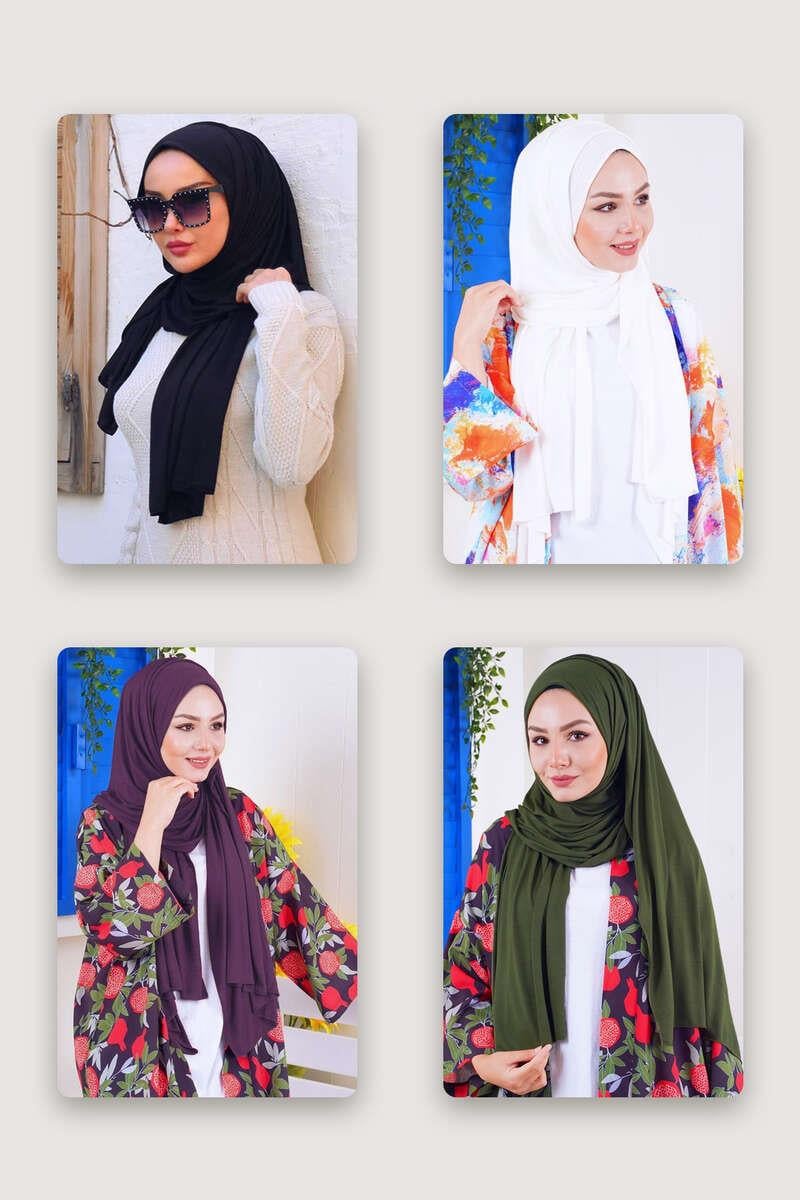 Viscose Shawls-Set of 4